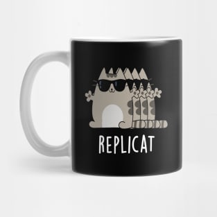 Replicat Funny Replicated Cat Pun Mug